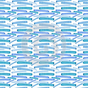 Bright abstract beautiful gorgeous elegant graphic artistic texture blue, turquoise, ultramarine horizontal lines pattern of water