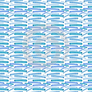 Bright abstract beautiful gorgeous elegant graphic artistic texture blue, turquoise, ultramarine horizontal lines pattern of water