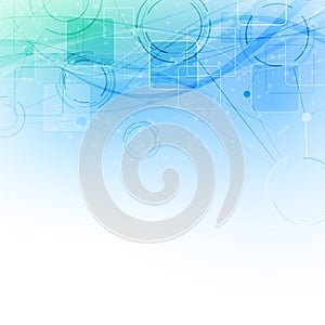 Bright abstract communicational background