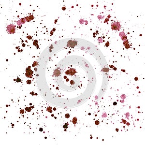 Bright abstract elegant graphic beautiful dark red cherry splashes and drops