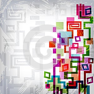 Bright abstract mosaic background