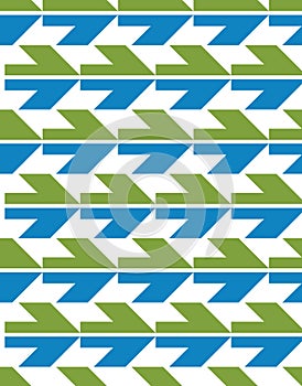 Bright abstract seamless pattern with arrows. Vector wallpaper w