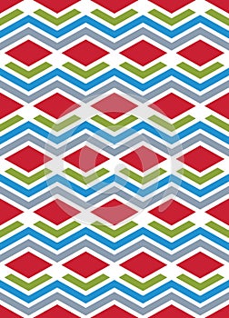Bright abstract seamless pattern with interweave lines. Vector p photo