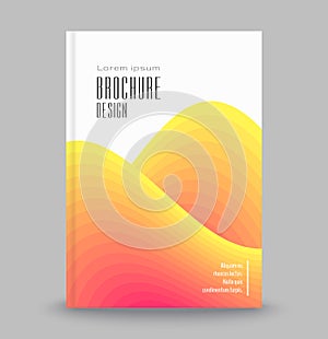 Bright abstract template for covers, flyers, banners, posters. Advertising brochure template.