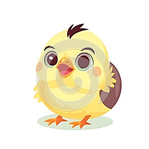 Bright baby chick vector