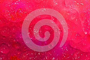 Bright Background With Red and Pink Bubbles