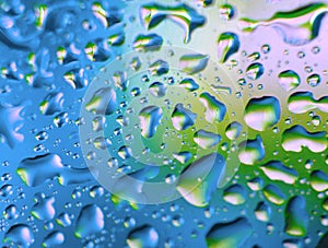 Bright background with water drops