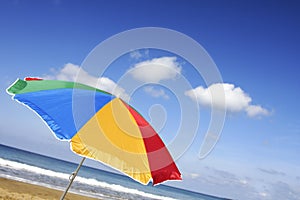 Bright Beach Parasol photo