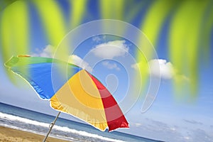 Bright Beach Parasol