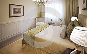 Bright bedroom classic design