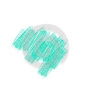 Bright Blue Charcoal Pattern