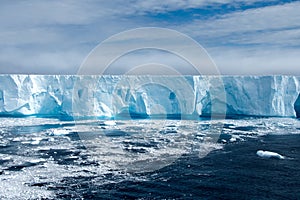 Bright Blue Iceberg in Antarctica