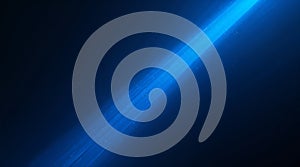 Bright blue light beam on dark background.