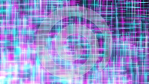 bright blue neon rays background