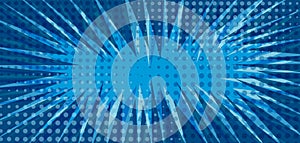 Bright blue retro comic exploding background
