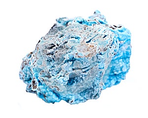 Bright blue rough hemimorphite from Wenshan, Yuunan Province, China