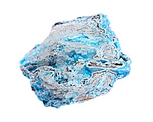 Bright blue rough hemimorphite from Wenshan, Yuunan Province, China