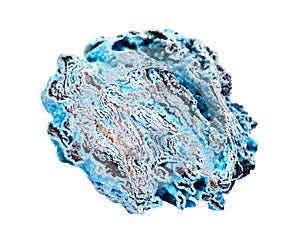 Bright blue rough hemimorphite from Wenshan, Yuunan Province, China