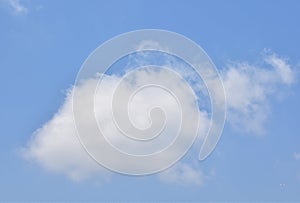 Bright Blue sky with white cloud. Beautiful sky background and wallpaper.