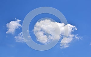 Bright Blue sky with white cloud. Beautiful sky background and wallpaper.