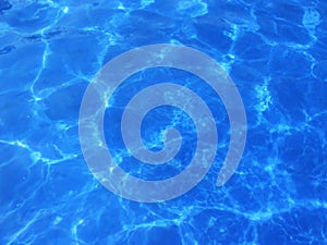 Bright blue water background