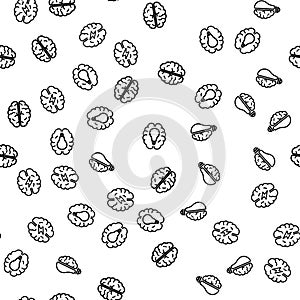 Bright Brain Activity Seamless Pattern Vector