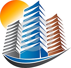Bright building logo