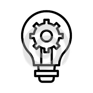Bright bulb Isolated Vector icon which can easily modify or edit
