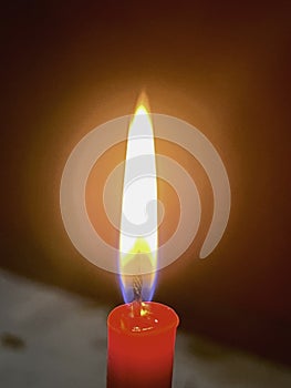 Bright candle flame,blazing fire,Calm and mindful when looking