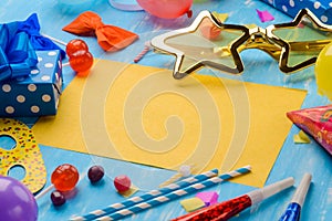 Bright card to personalize