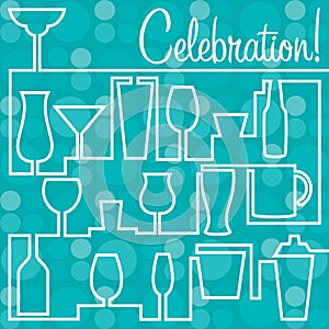 Bright Celebration card in format.