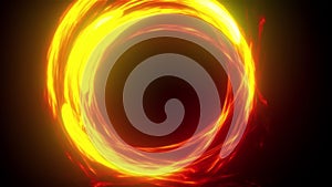 Bright circle fire