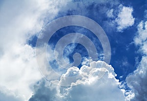 Bright cloudscape background