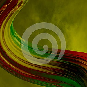 Bright color abstraction. Gradient lines. Smooth transitions.