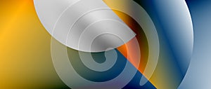 Bright color circle and round element minimal geometric abstract background for posters, covers, banners, brochures