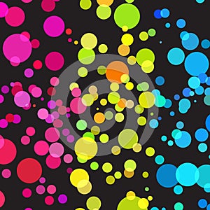 Bright color dots pattern