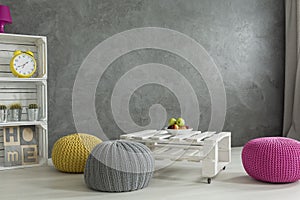 Bright color hassocks