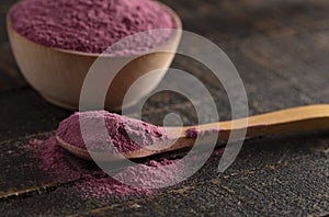 Bright Colored Acai Berry Powder Perfect for Adding to Recipes