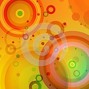 Bright colored circles background