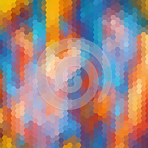 Bright Colored Hexagonal Honeycomb Abstract Background - Vector. eps 10