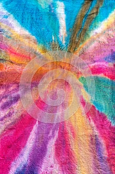 Bright Colorful Abstract Psychedelic Ice Tie Dye Design Pattern