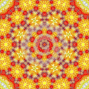 Bright colorful background with abstract fireworks pattern