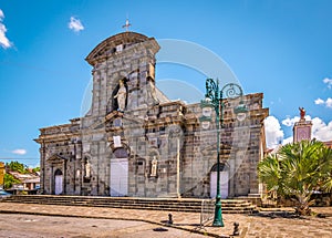 Roman Catholic Cathedral in town of Basse-Terre, Guadeloupe. photo