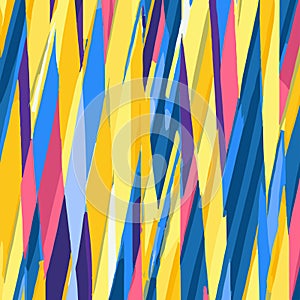 Bright Colorful Pattern With Diagonal Lines And Breakouts Vector Background Style