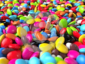 Bright and colorful pebbles - macro shot