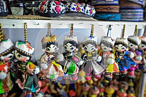 Bright and Colorful Souvenirs in the Local Uzbek Style on the Traditional Market