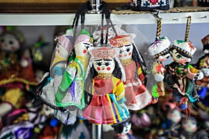 Bright and Colorful Souvenirs in the Local Uzbek Style on the Traditional Market