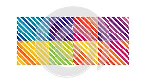 Bright Colorful Striped Pattern Vector Background, vector design Generative AI