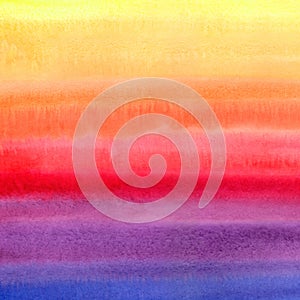 Bright colorful striped watercolor stains square texture