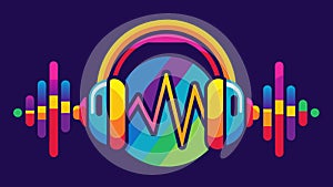 Bright colors and bold strokes depict the pulsating beats of the EDM track blaring in their headphones.. Vector